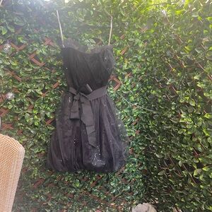 White by Vera Wang Black Strapless Dress